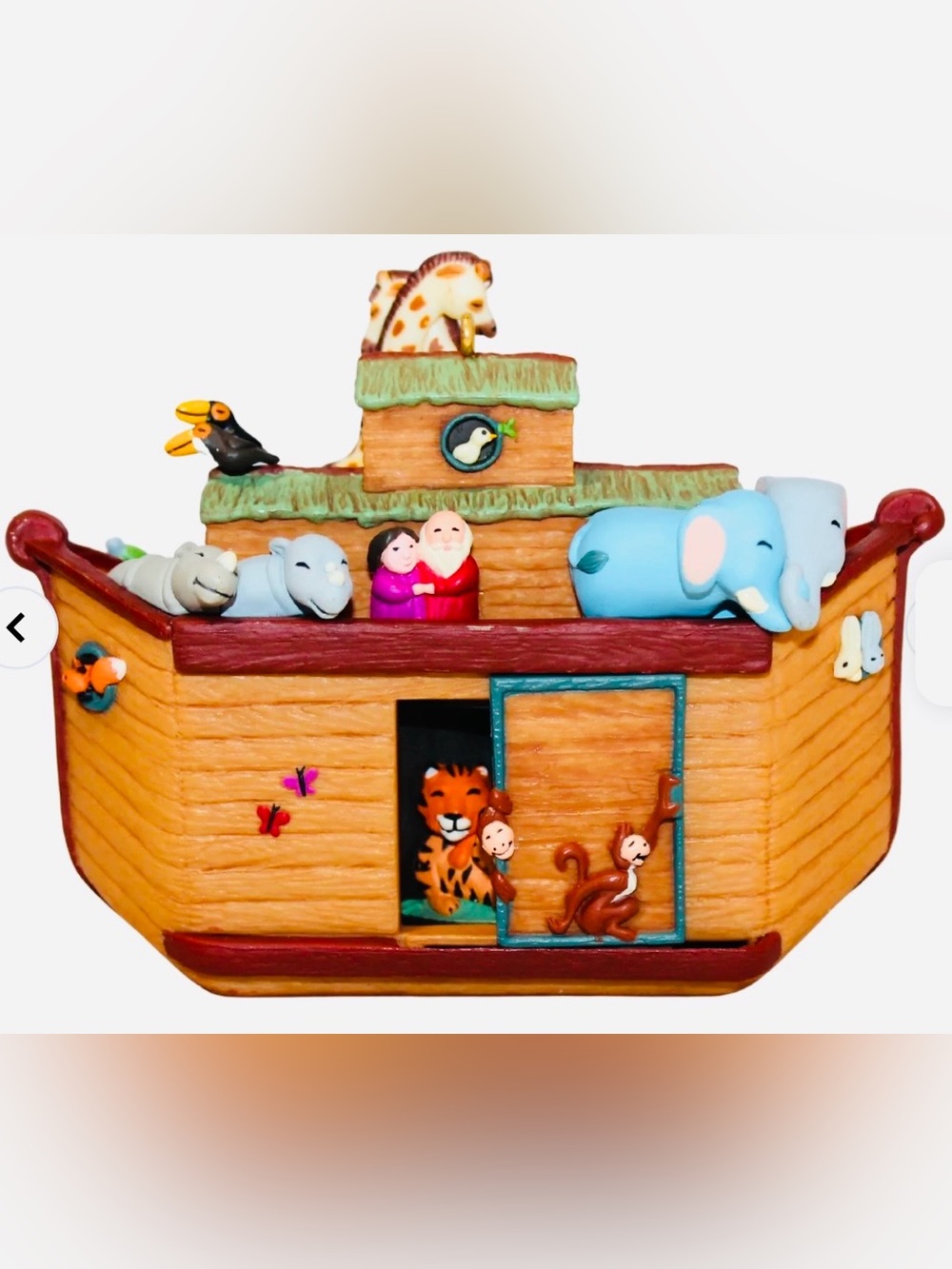 Noah’s Ark Wooden Animal Ark Playset - Colorful Multi-Color Hallmark